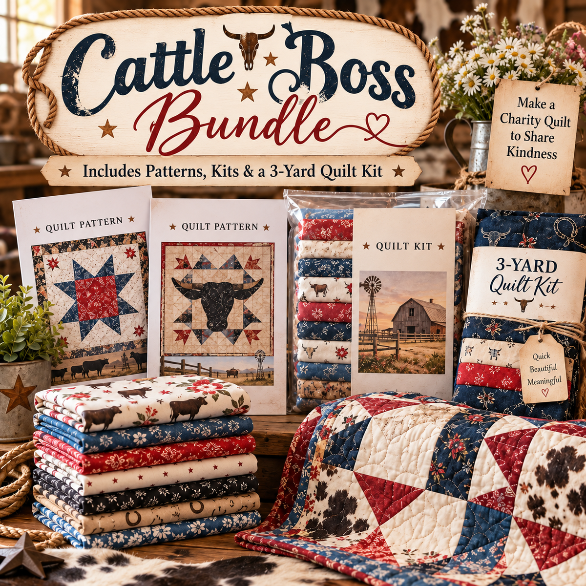 Cattle Boss Bundle - CHARITY QUILT EDITION