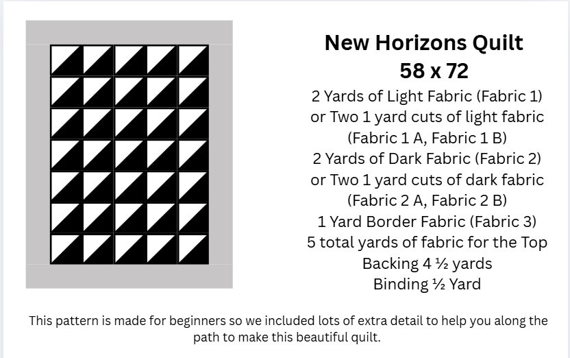 New Horizons Quilt Pattern