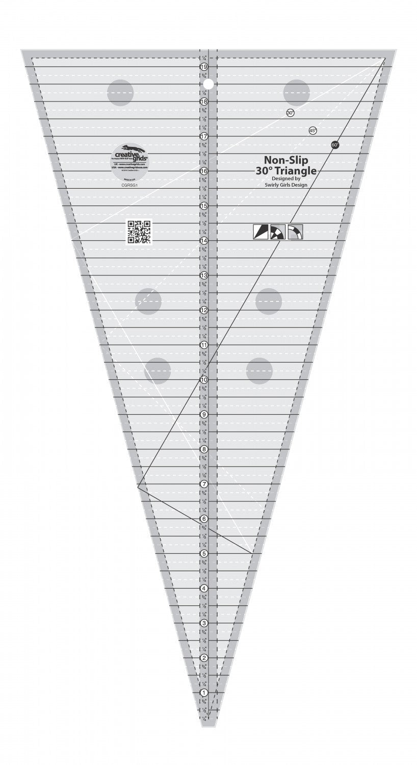 Creative Grids 30 Degree Triangle Ruler