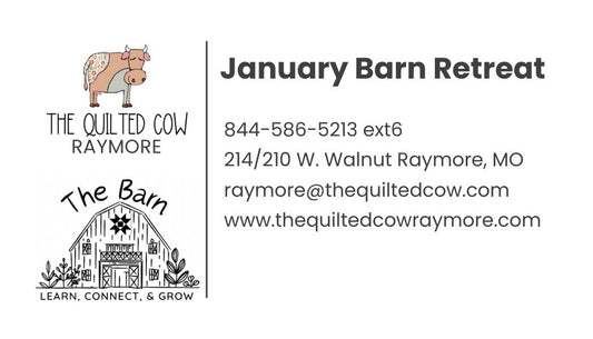 Barn Retreat January 16-17 2026
