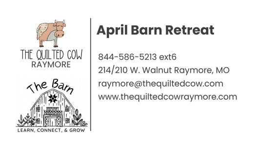 Barn Retreat April 17-18 2026