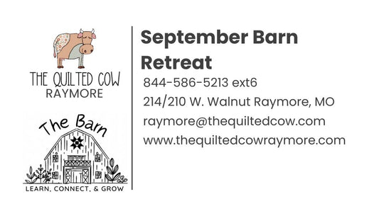 Barn Retreat September 18-19 2026