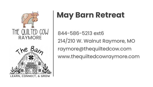 Barn Retreat May 29-30 2026