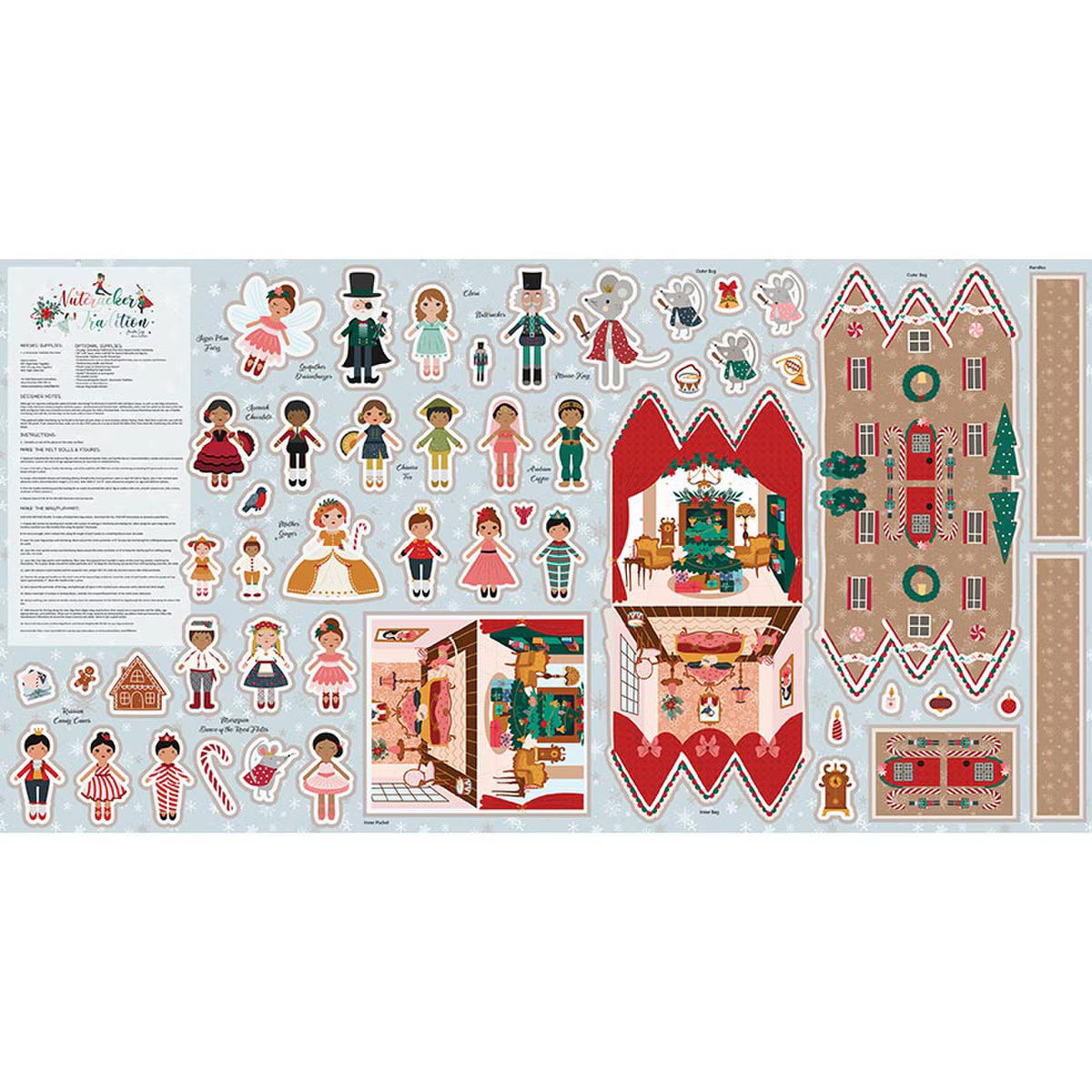 Nutcracker Tradition Felt Panel