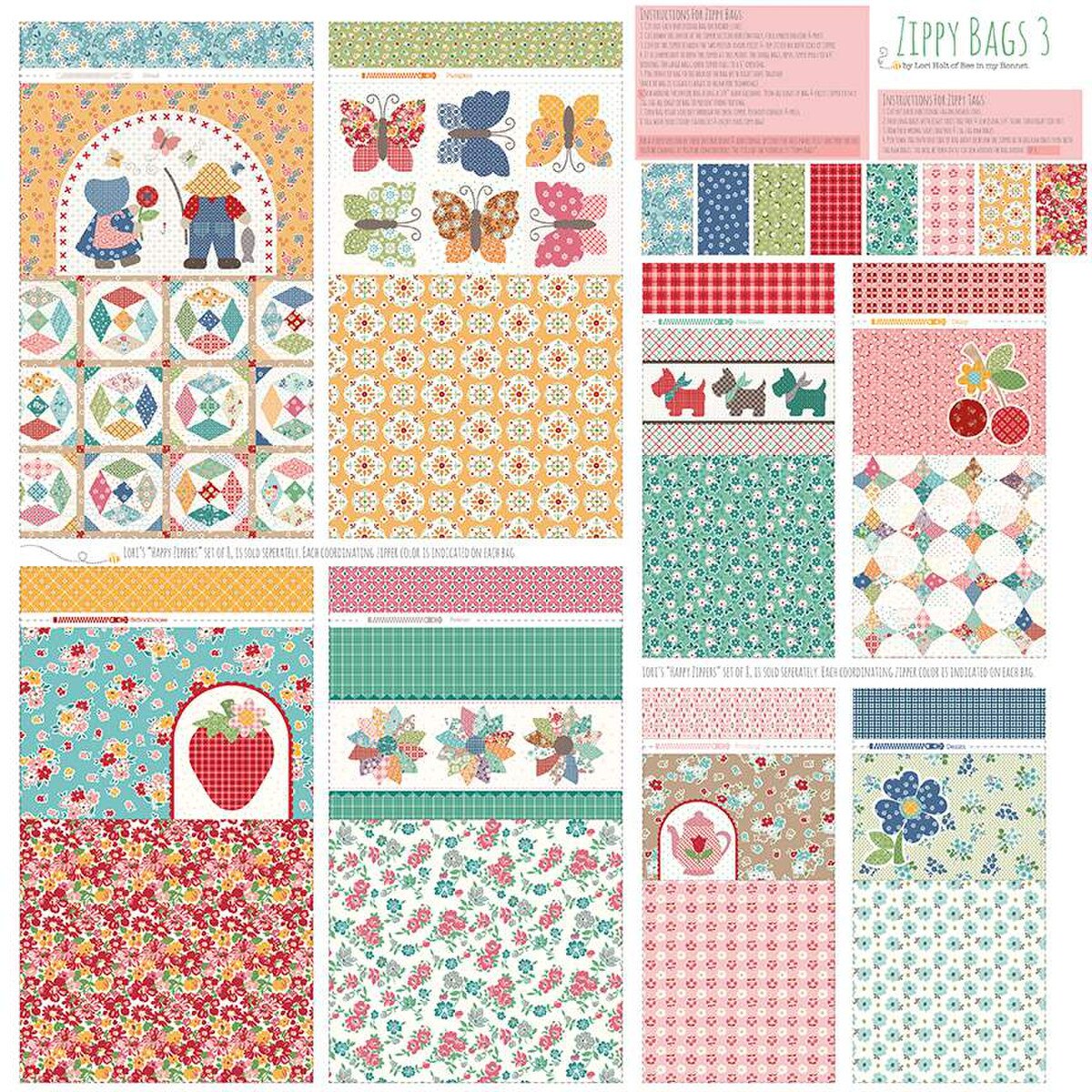 Lori Holt Zippy Bag Bundle