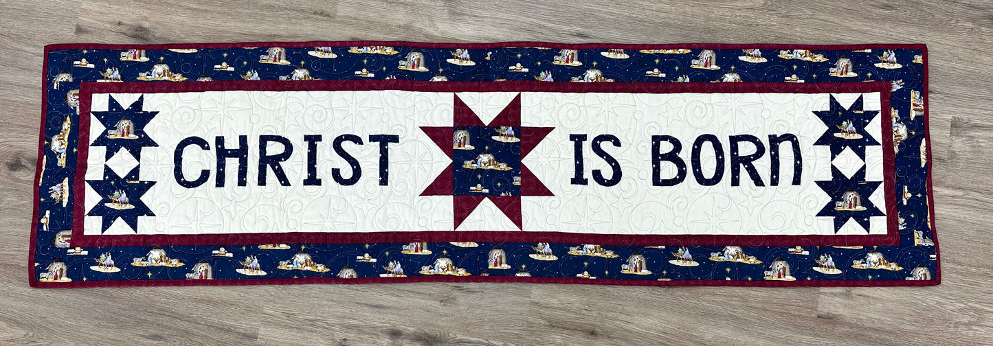 Christ is Born table runner