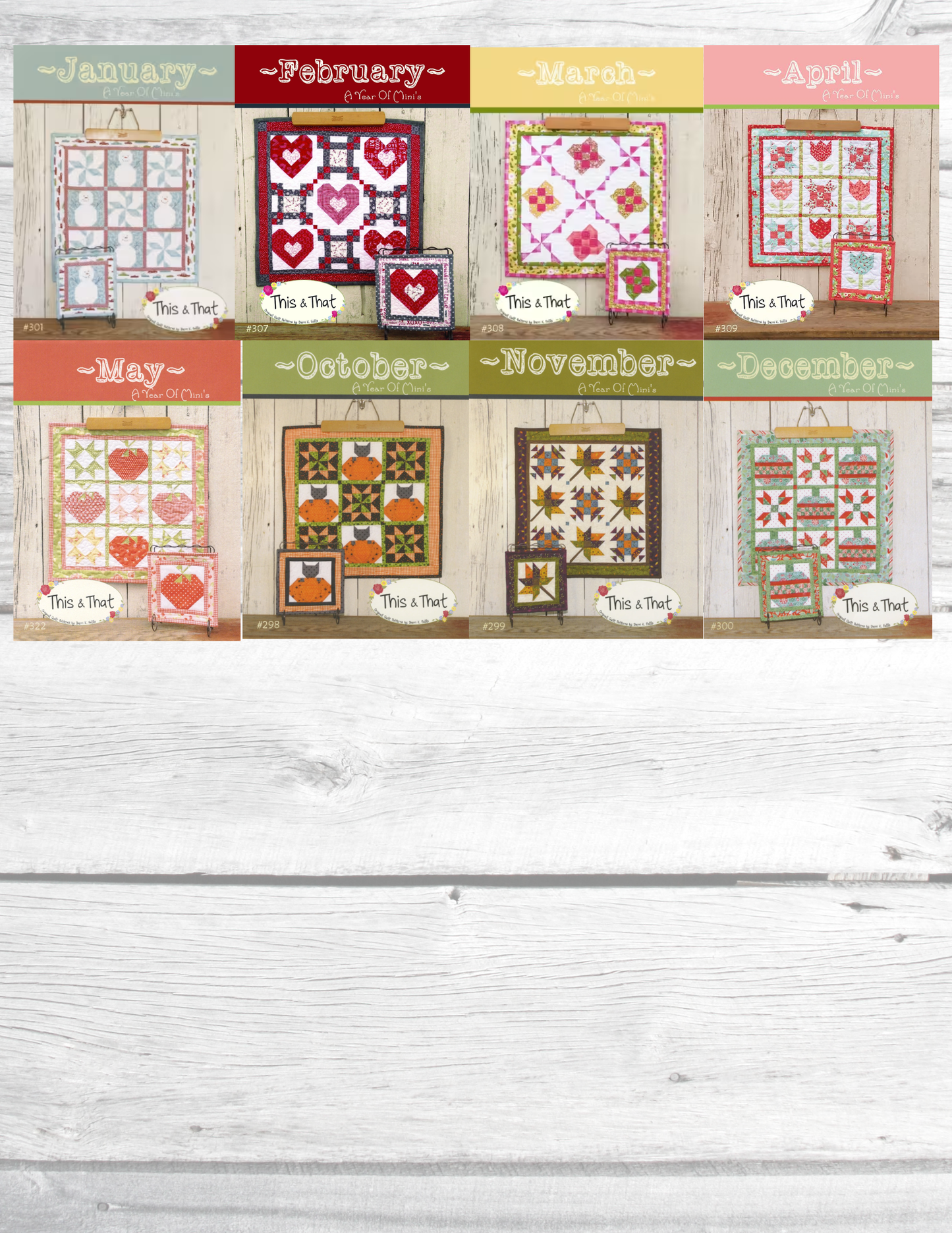 8 patterns to complete the Lori Holt Sew along