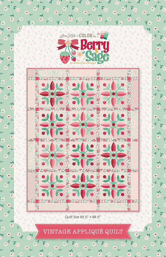 Berry & Sage Vintage Applique Quilt Pattern