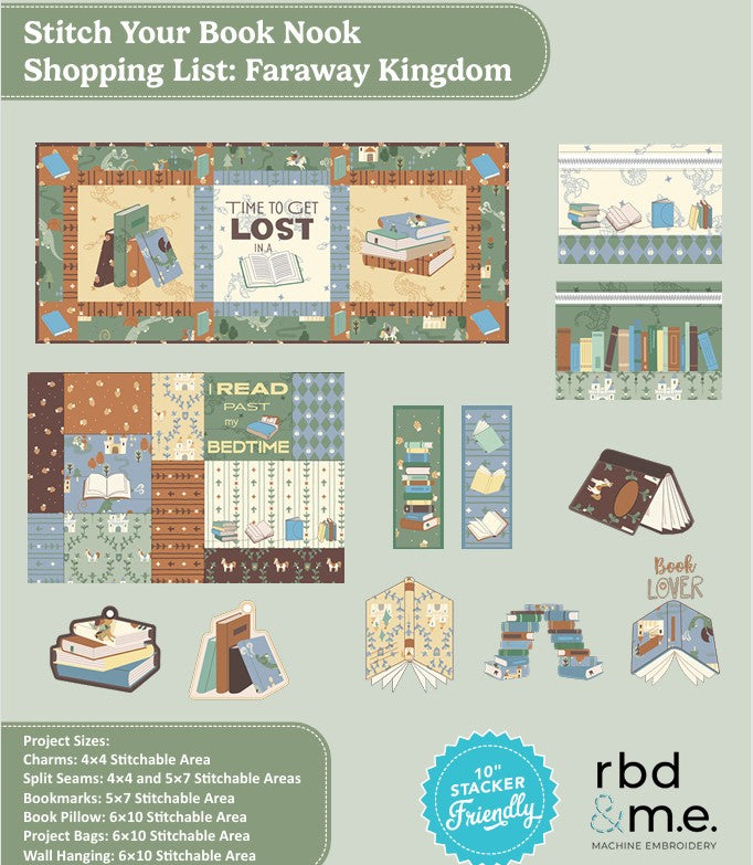 Riley Blake Embroidery Your Book Nook