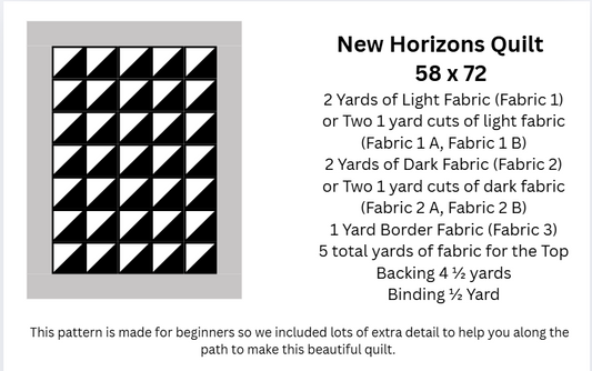 New Horizons Quilt Pattern
