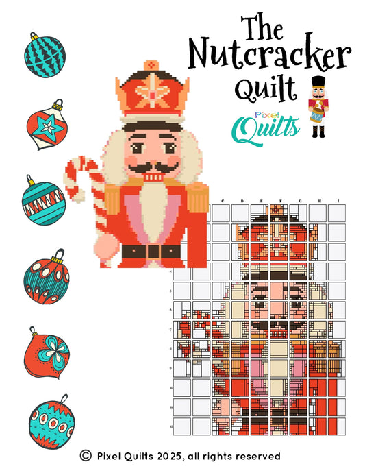 Nutcracker Pixel Quilt - Dee Link